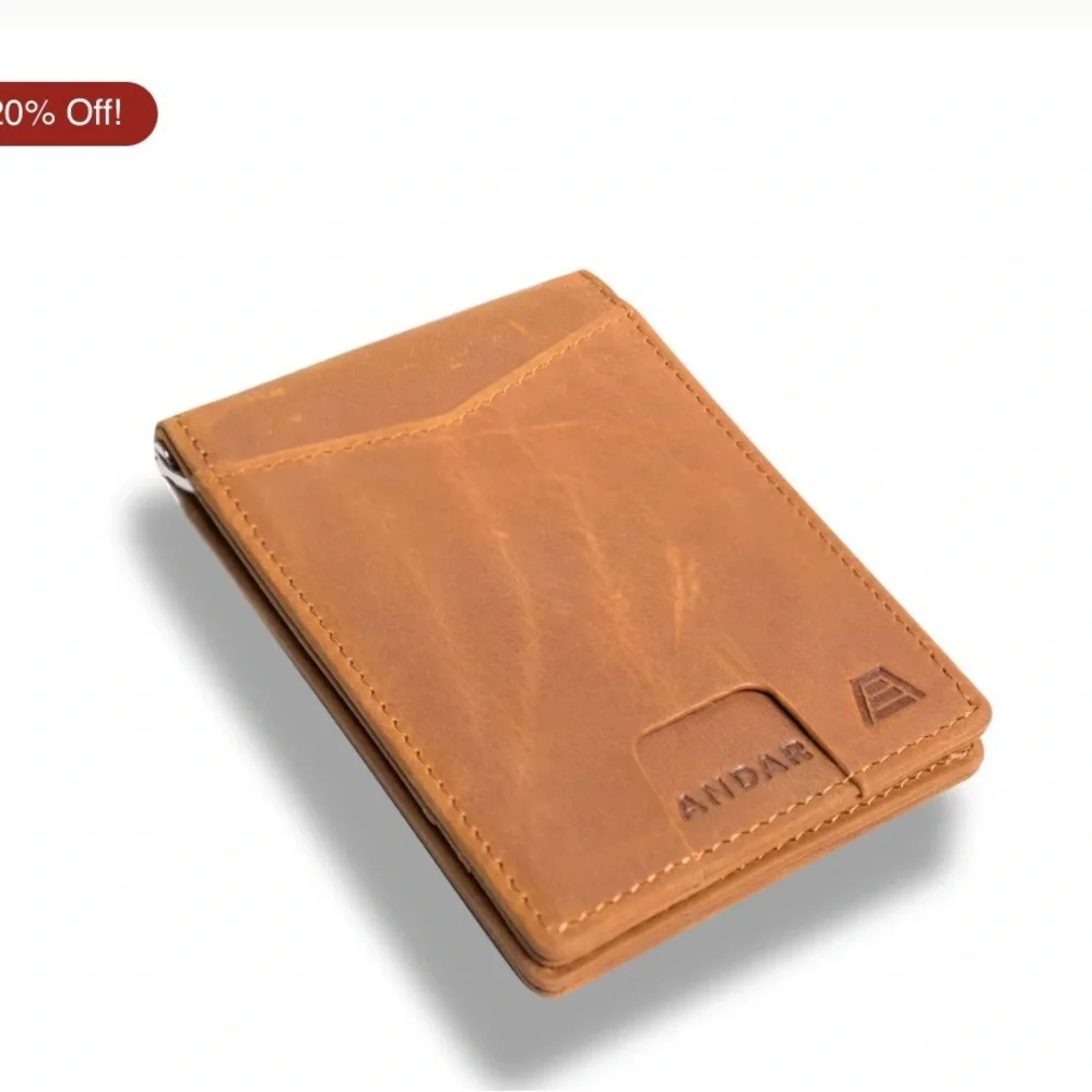 Apollo Leather Wallet with Money Clip - Picture 3 of 7